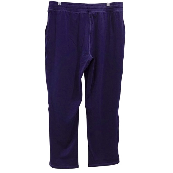 NWT Susan Graver SG Sport Petite Knit Drawstring Ankle Pants Sz M Navy Blue - Picture 4 of 10